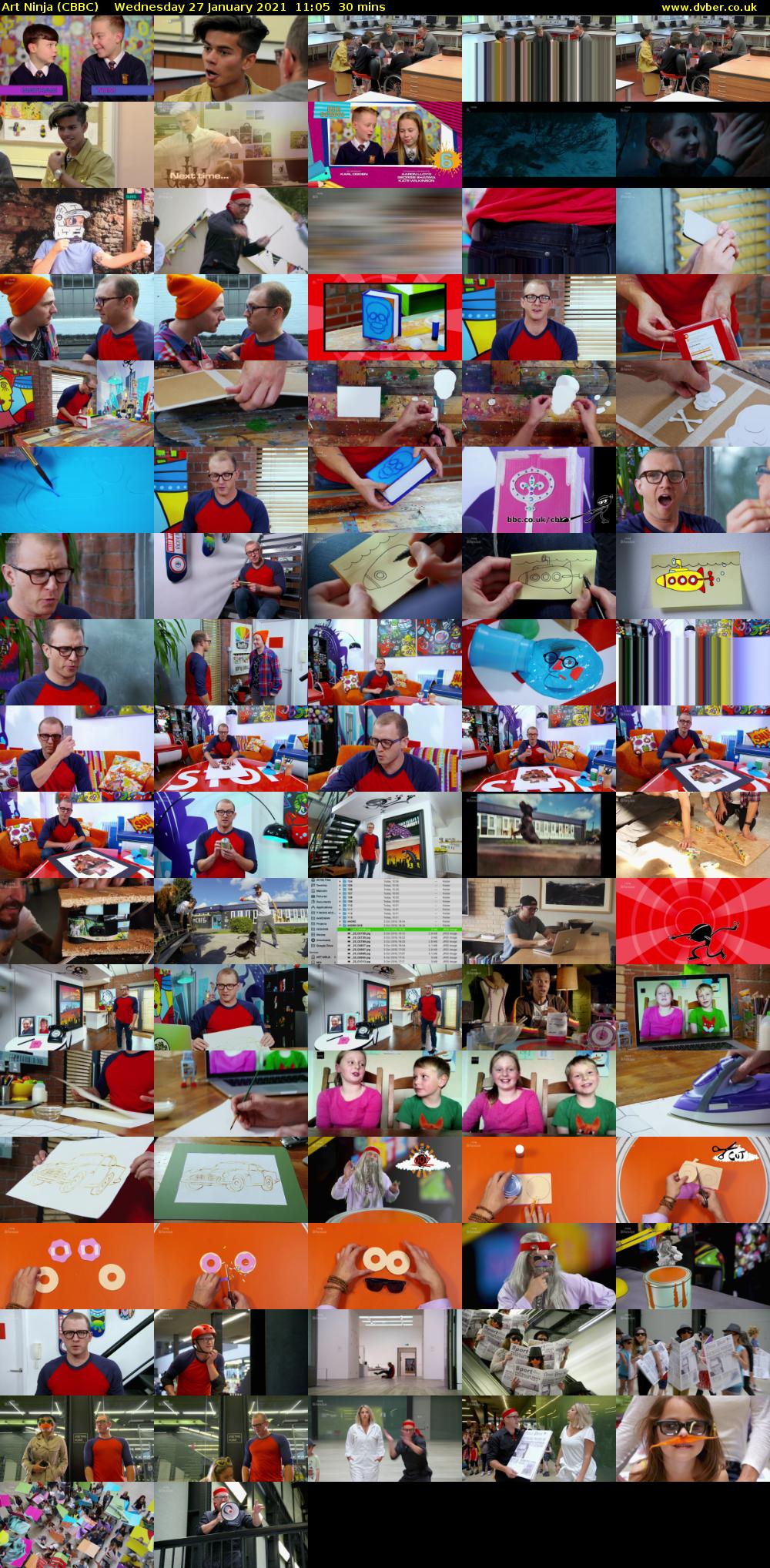 Art Ninja (CBBC) Wednesday 27 January 2021 11:05 - 11:35