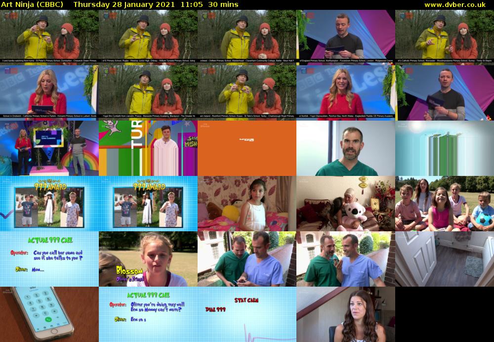 Art Ninja (CBBC) Thursday 28 January 2021 11:05 - 11:35