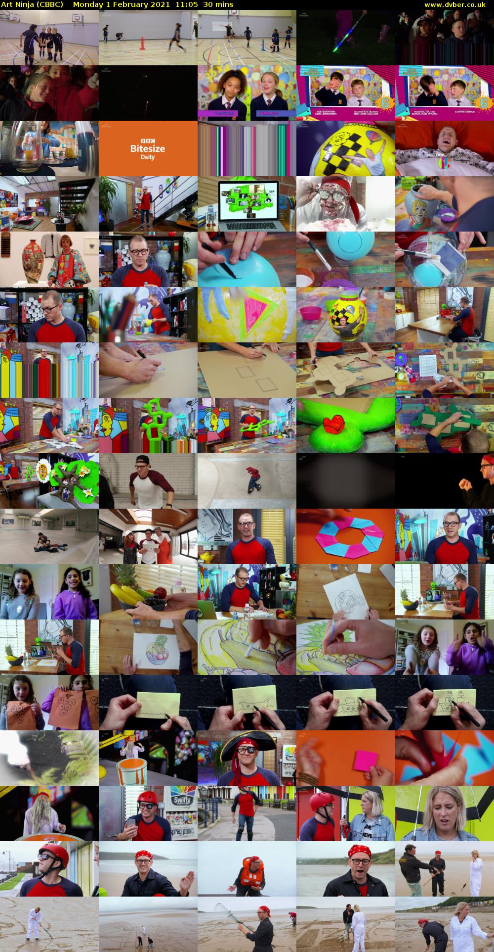 Art Ninja (CBBC) Monday 1 February 2021 11:05 - 11:35