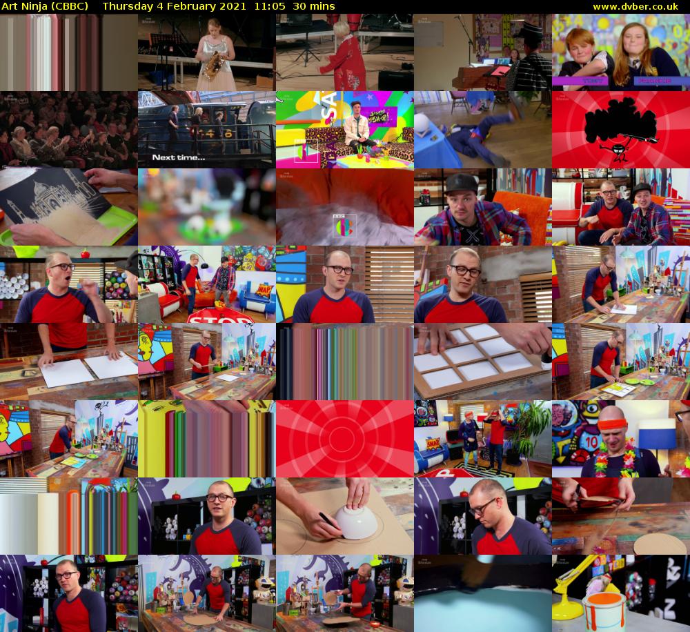 Art Ninja (CBBC) Thursday 4 February 2021 11:05 - 11:35