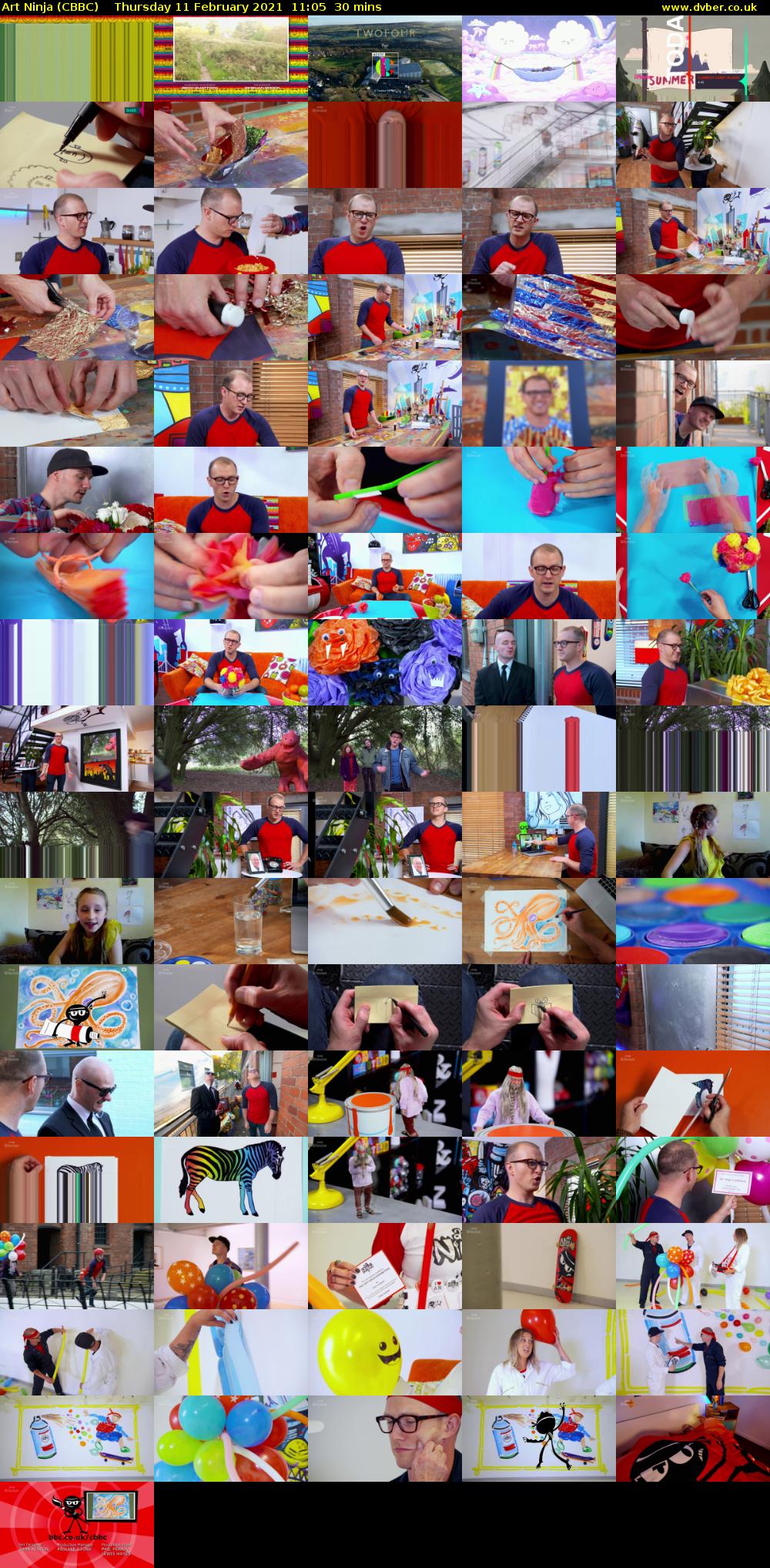 Art Ninja (CBBC) Thursday 11 February 2021 11:05 - 11:35