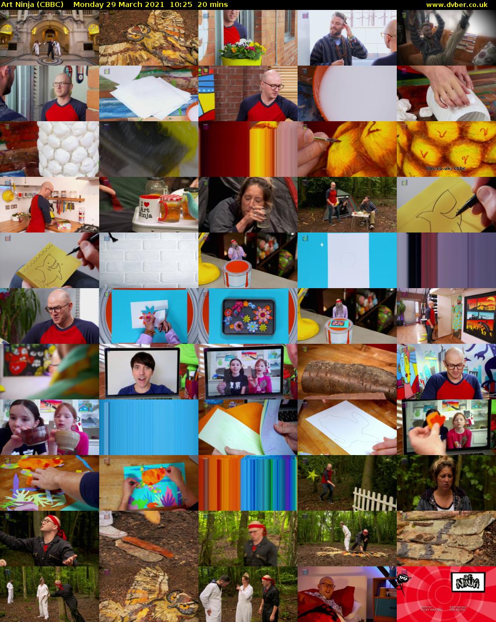 Art Ninja (CBBC) Monday 29 March 2021 10:25 - 10:45
