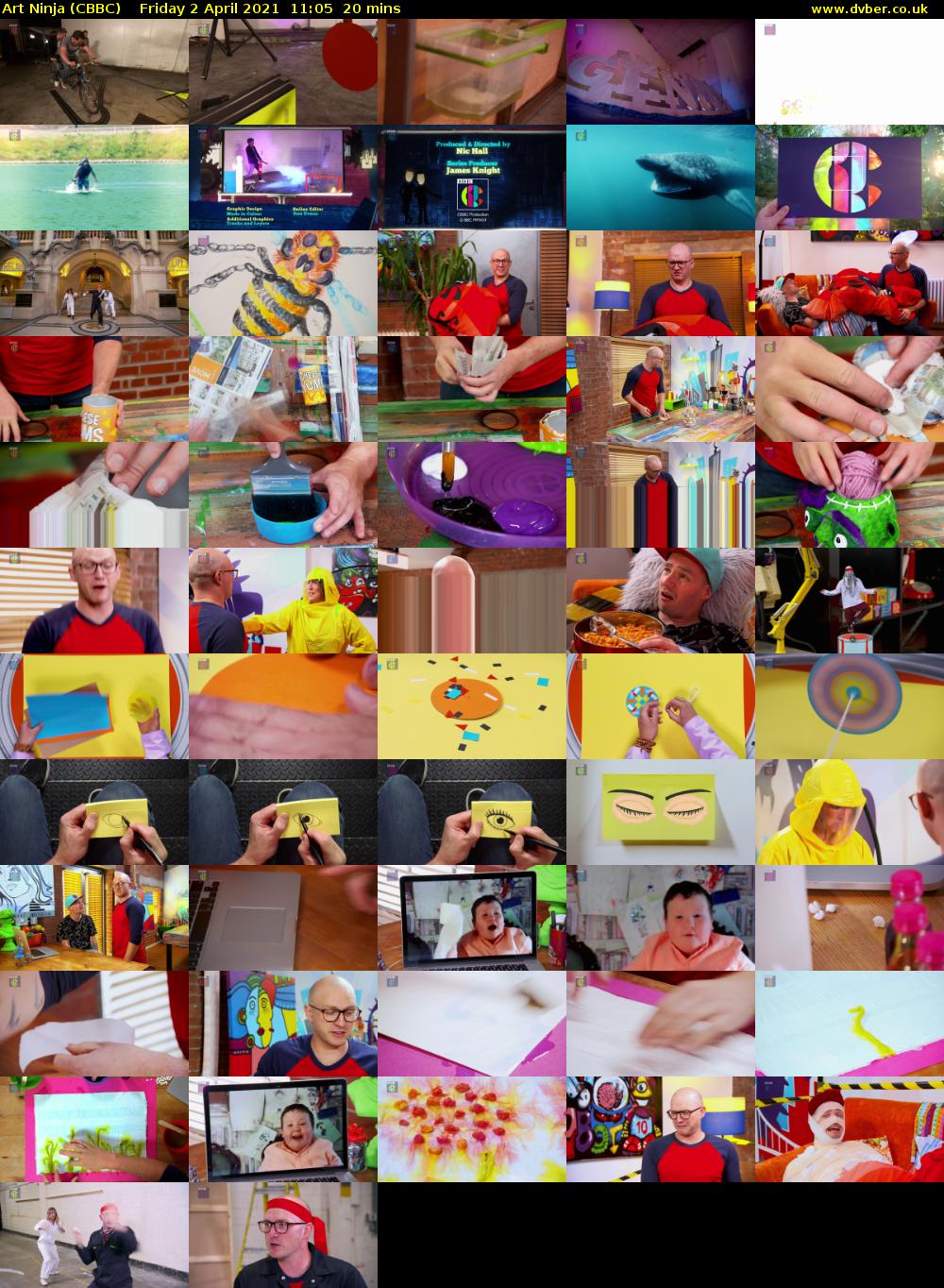 Art Ninja (CBBC) Friday 2 April 2021 11:05 - 11:25