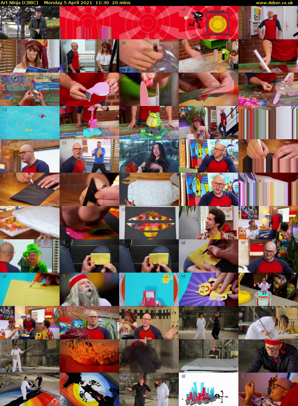 Art Ninja (CBBC) Monday 5 April 2021 11:30 - 11:50