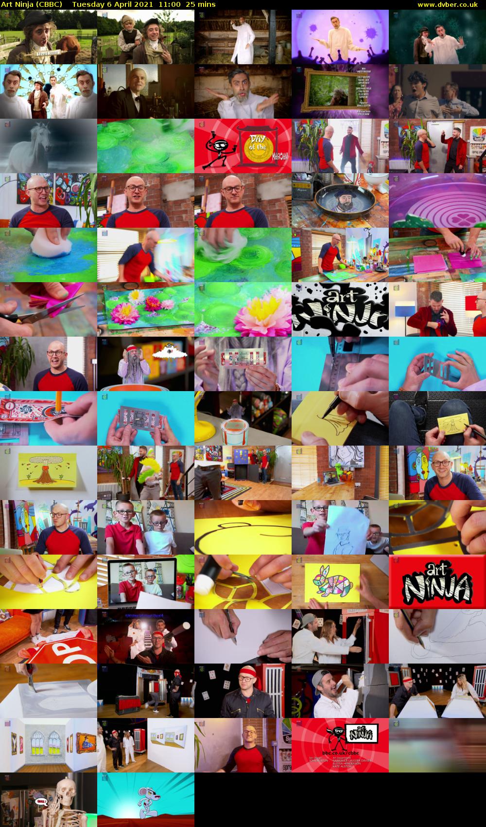 Art Ninja (CBBC) Tuesday 6 April 2021 11:00 - 11:25