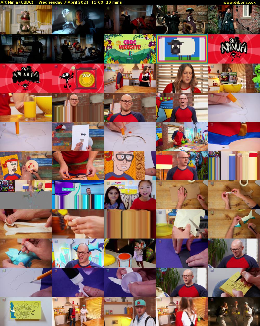 Art Ninja (CBBC) Wednesday 7 April 2021 11:00 - 11:20