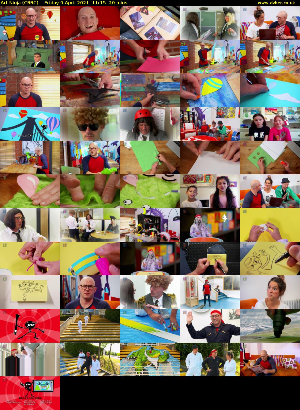 Art Ninja (CBBC) Friday 9 April 2021 11:15 - 11:35