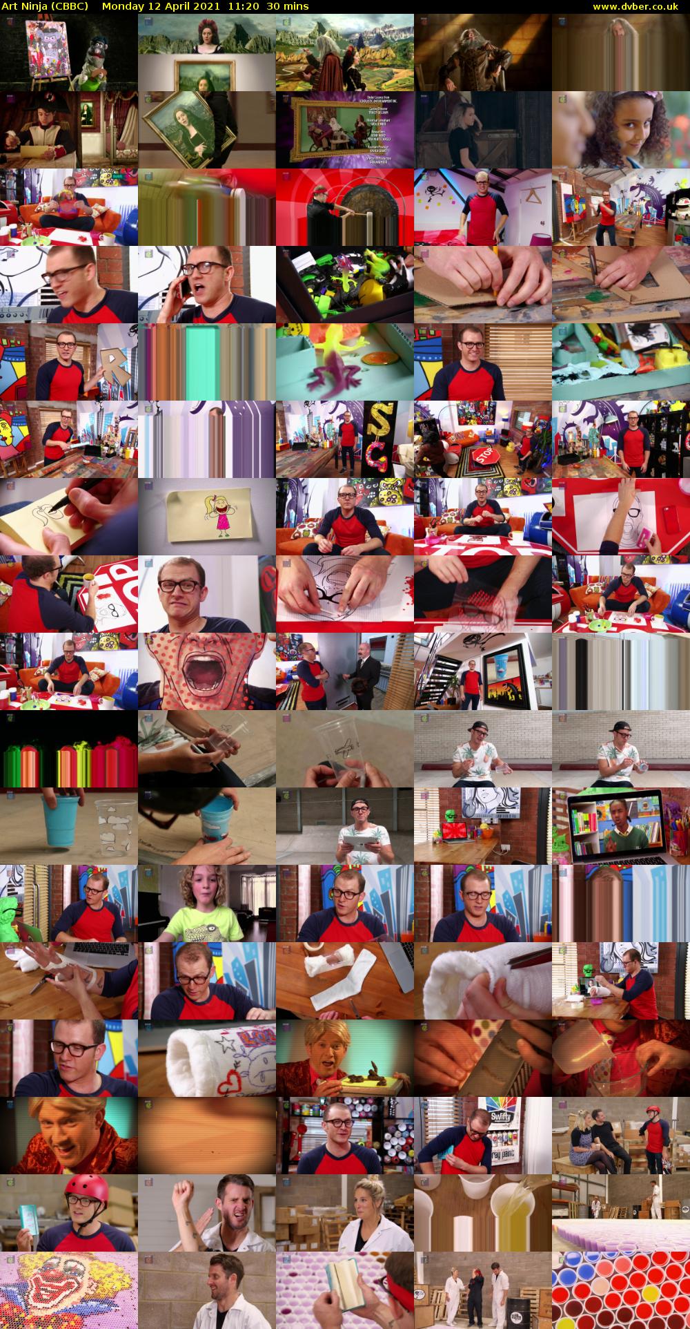 Art Ninja (CBBC) Monday 12 April 2021 11:20 - 11:50