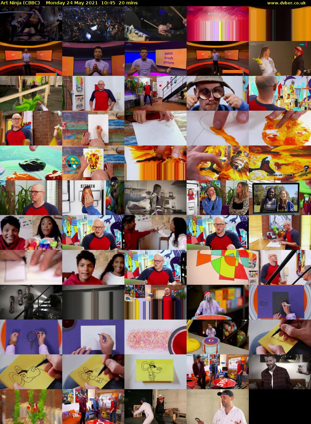Art Ninja (CBBC) Monday 24 May 2021 10:45 - 11:05