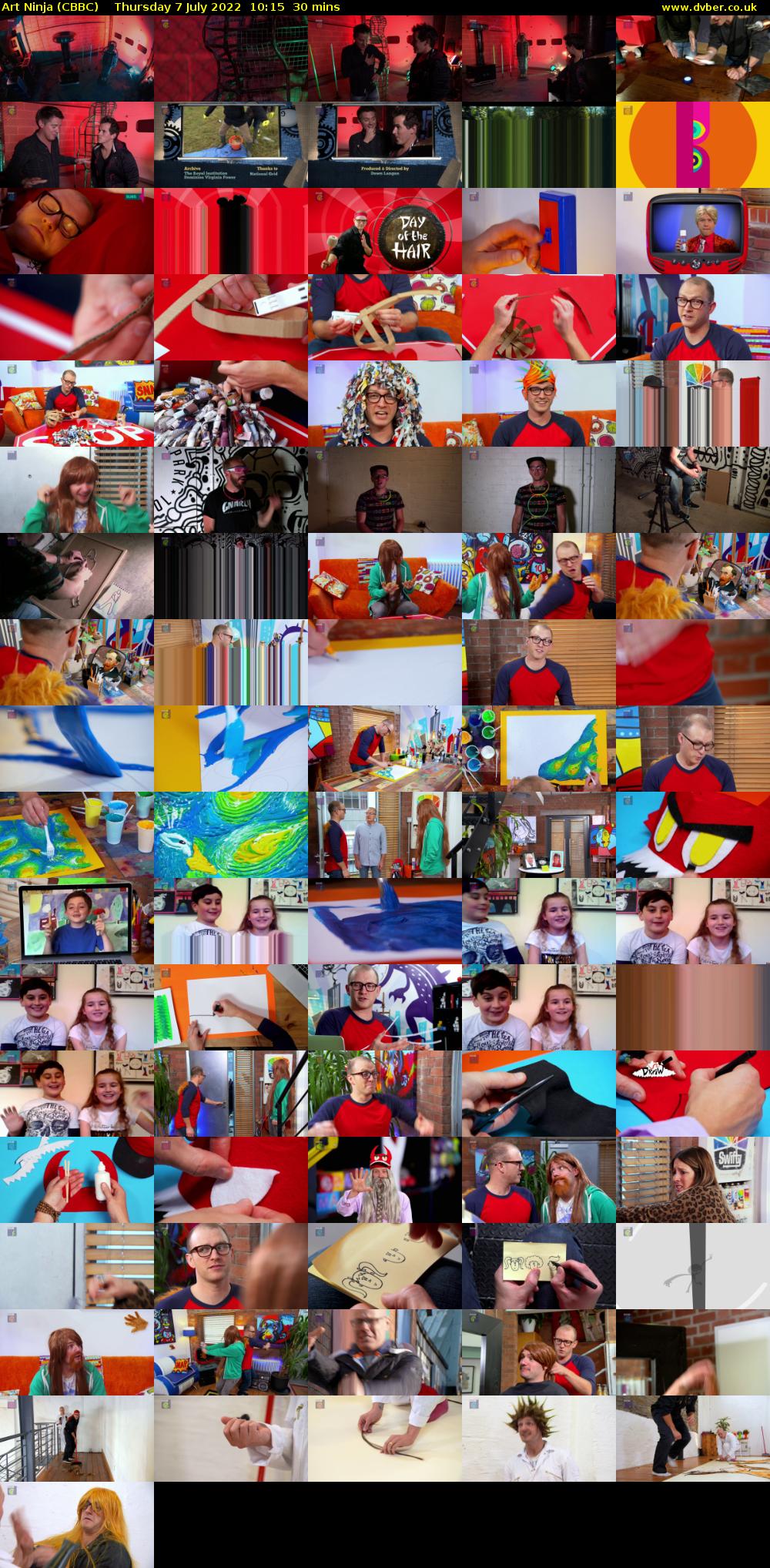 Art Ninja (CBBC) Thursday 7 July 2022 10:15 - 10:45