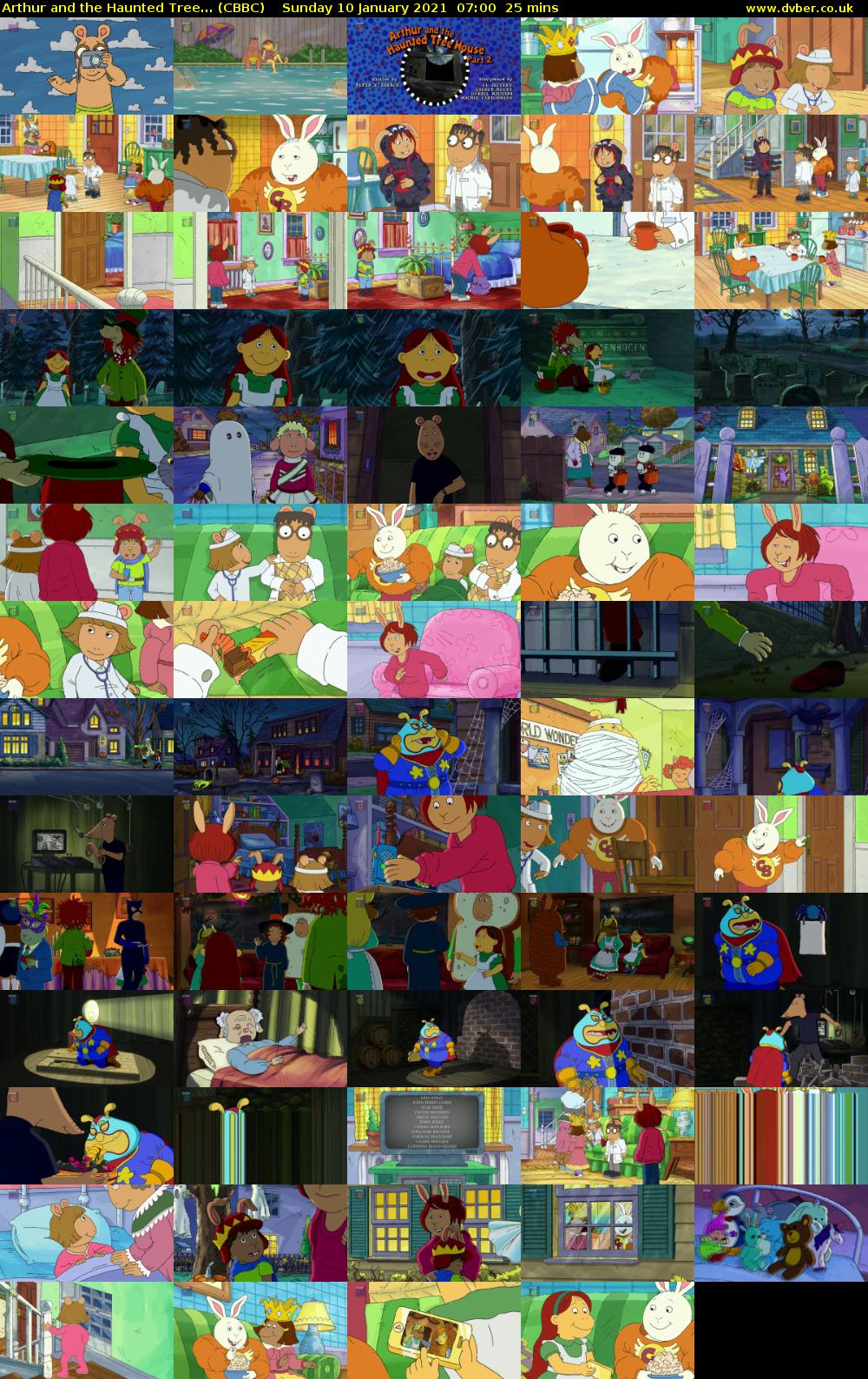 Arthur and the Haunted Tree... (CBBC) Sunday 10 January 2021 07:00 - 07:25
