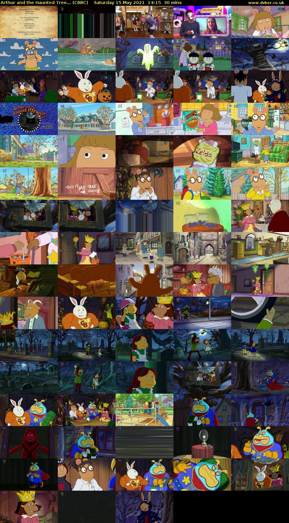 Arthur and the Haunted Tree... (CBBC) Saturday 15 May 2021 14:15 - 14:45