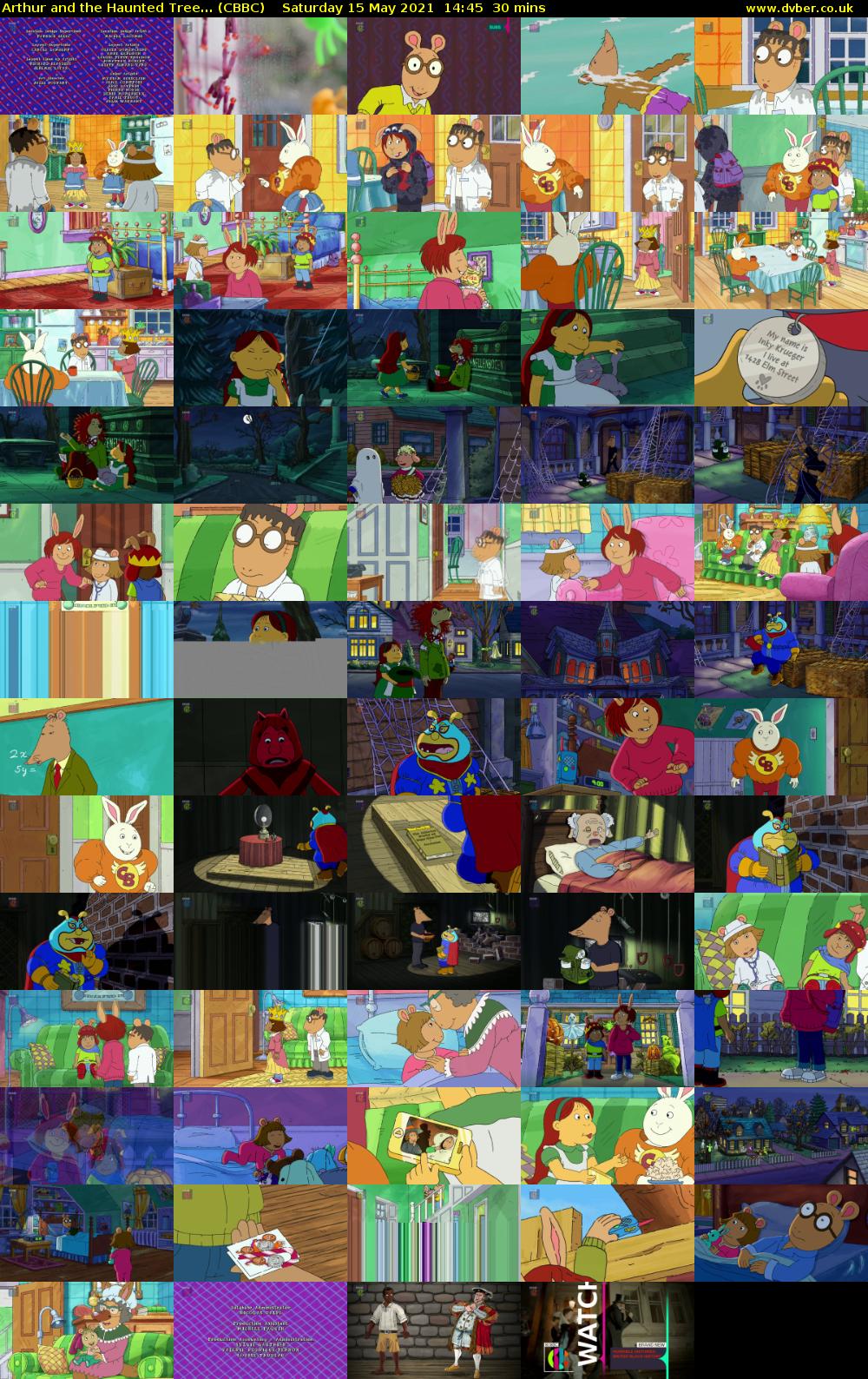 Arthur and the Haunted Tree... (CBBC) Saturday 15 May 2021 14:45 - 15:15