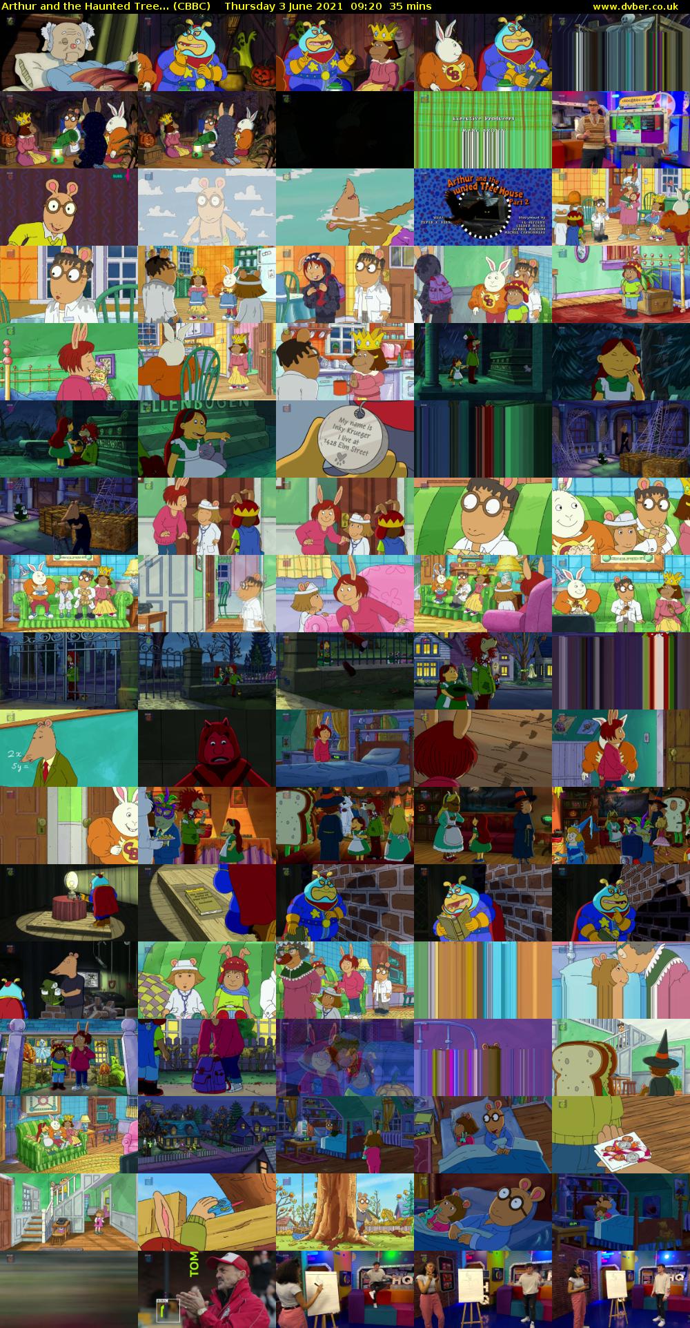 Arthur and the Haunted Tree... (CBBC) Thursday 3 June 2021 09:20 - 09:55