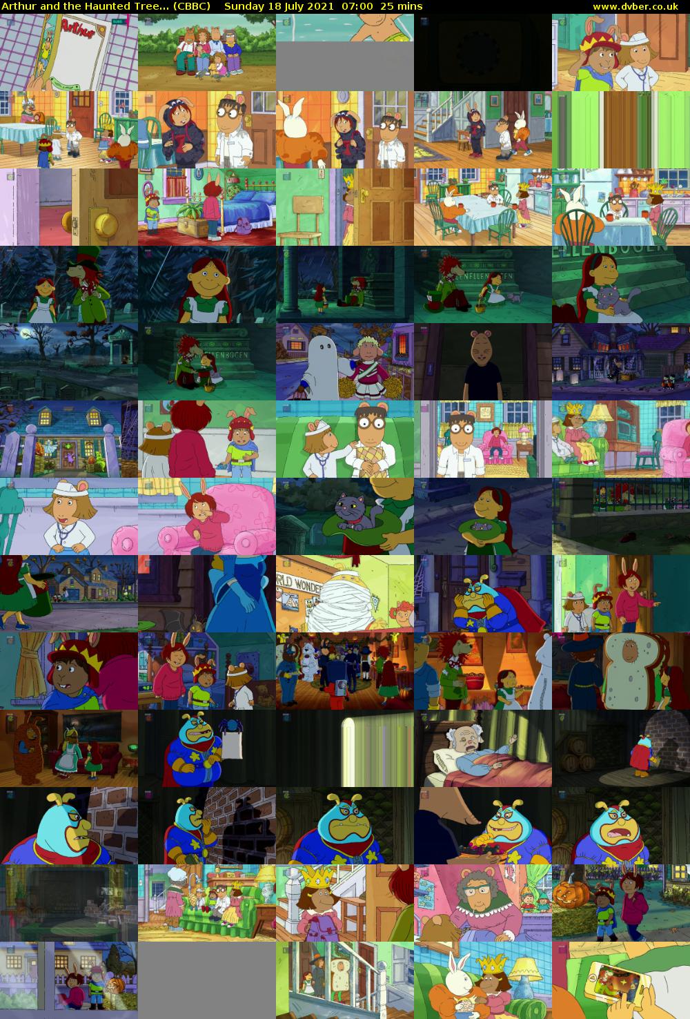 Arthur and the Haunted Tree... (CBBC) Sunday 18 July 2021 07:00 - 07:25