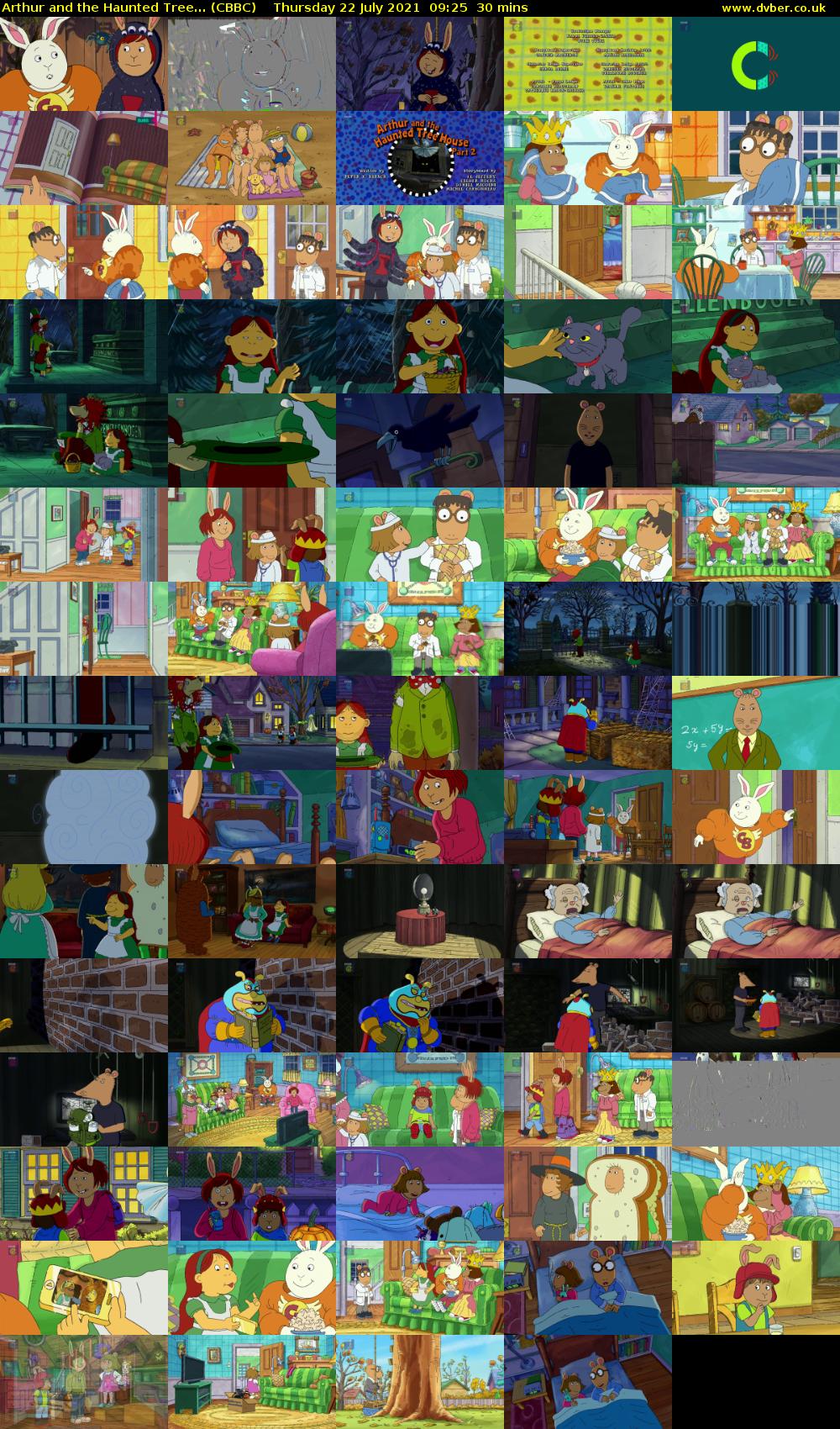 Arthur and the Haunted Tree... (CBBC) Thursday 22 July 2021 09:25 - 09:55