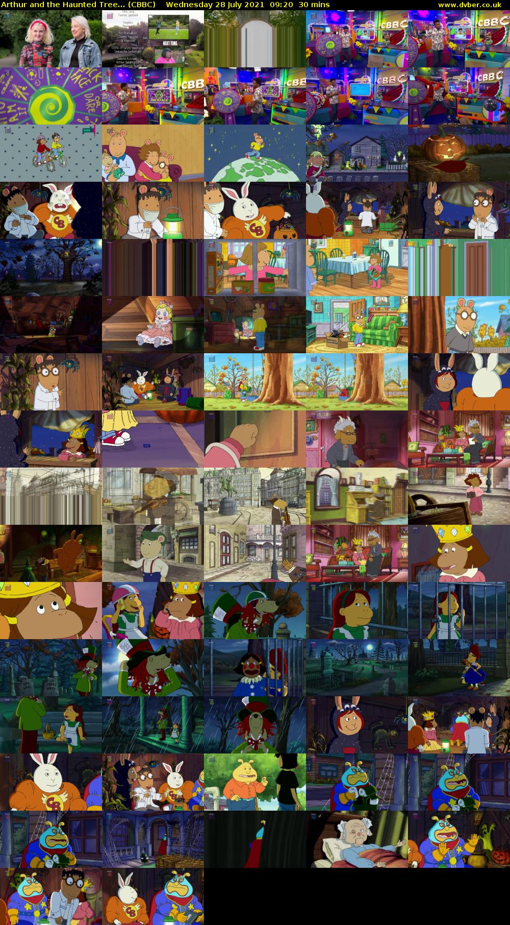 Arthur and the Haunted Tree... (CBBC) Wednesday 28 July 2021 09:20 - 09:50