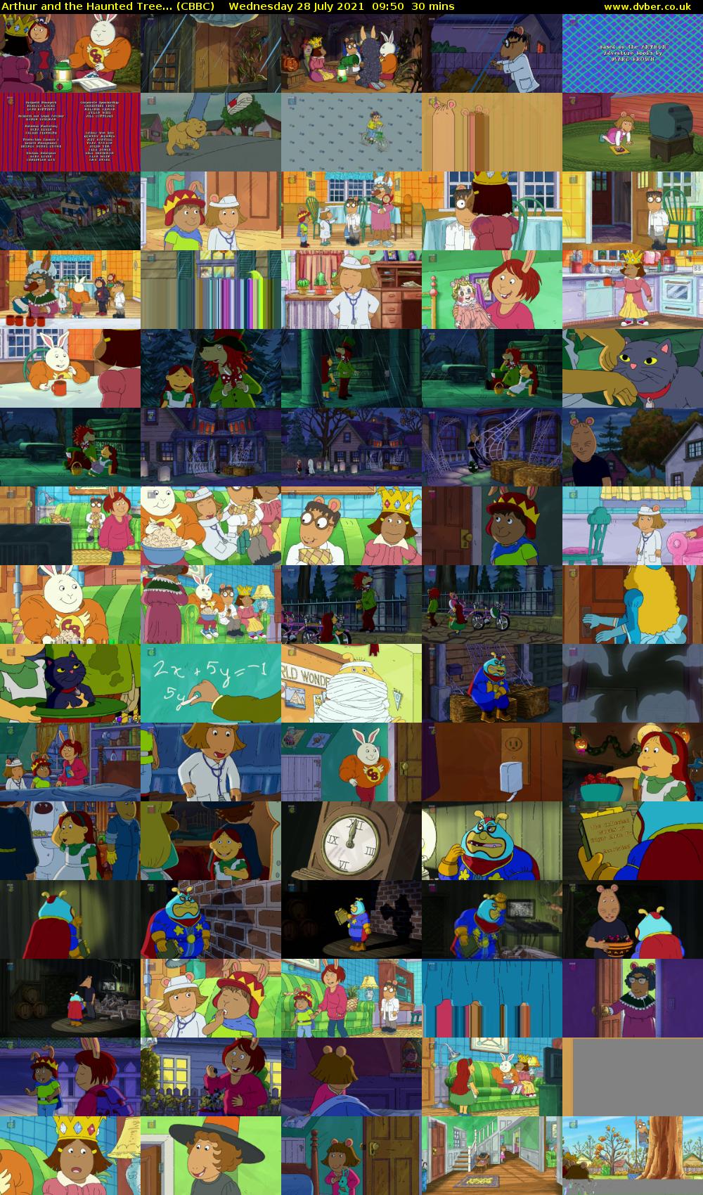 Arthur and the Haunted Tree... (CBBC) Wednesday 28 July 2021 09:50 - 10:20