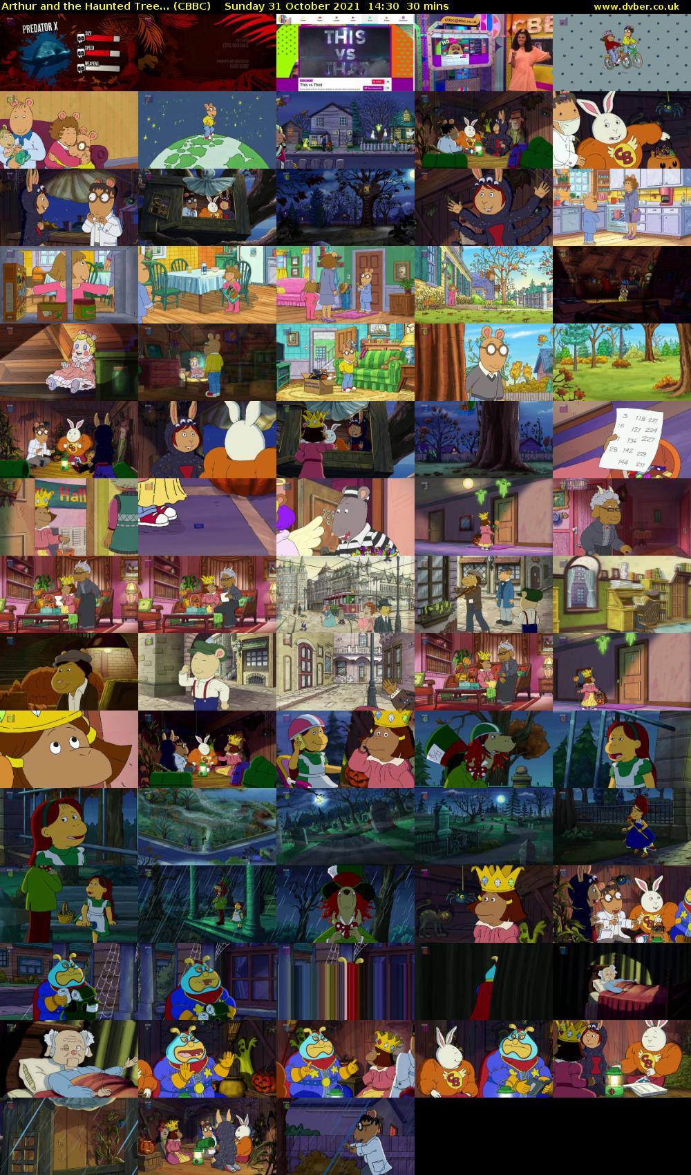 Arthur and the Haunted Tree... (CBBC) Sunday 31 October 2021 14:30 - 15:00