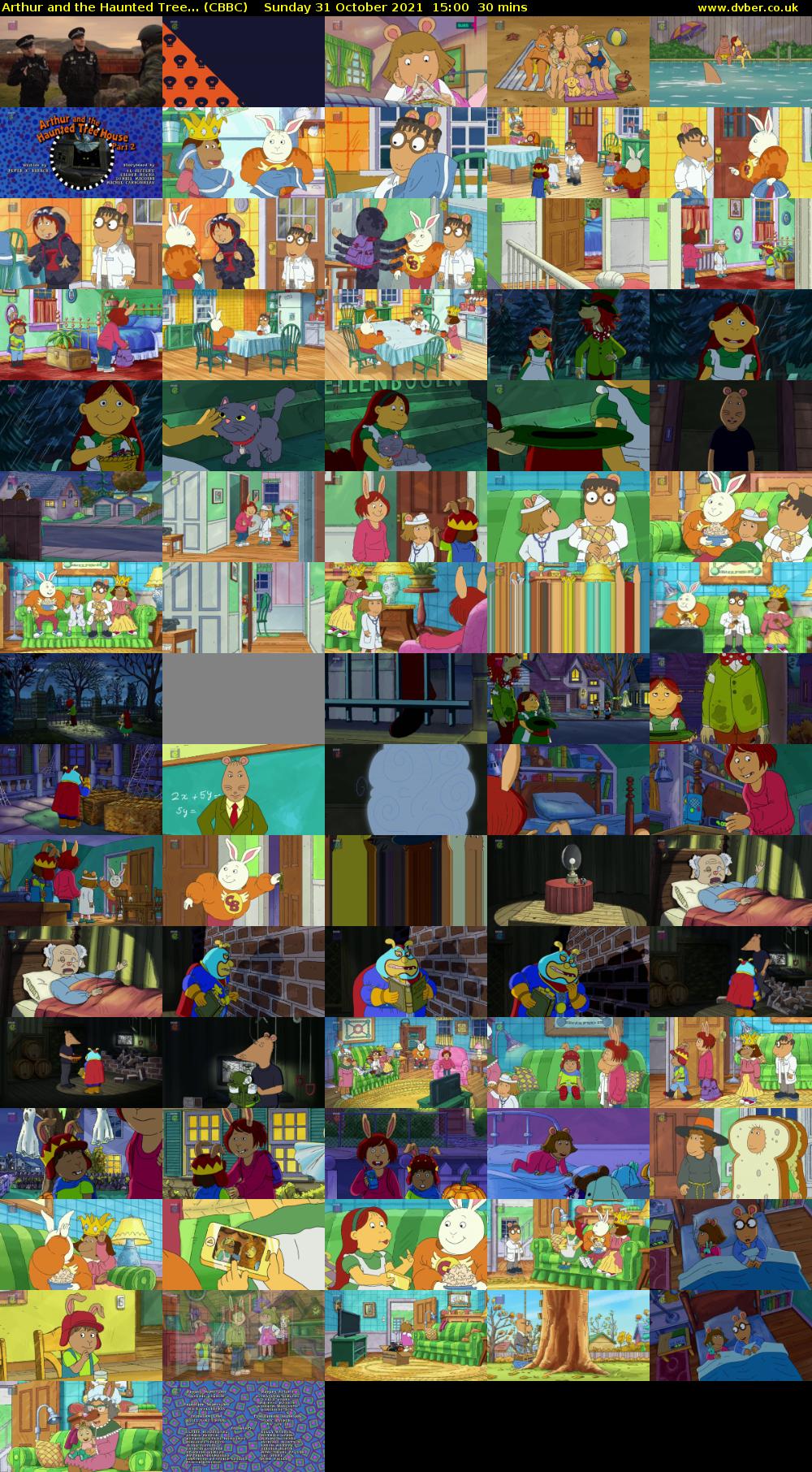 Arthur and the Haunted Tree... (CBBC) Sunday 31 October 2021 15:00 - 15:30