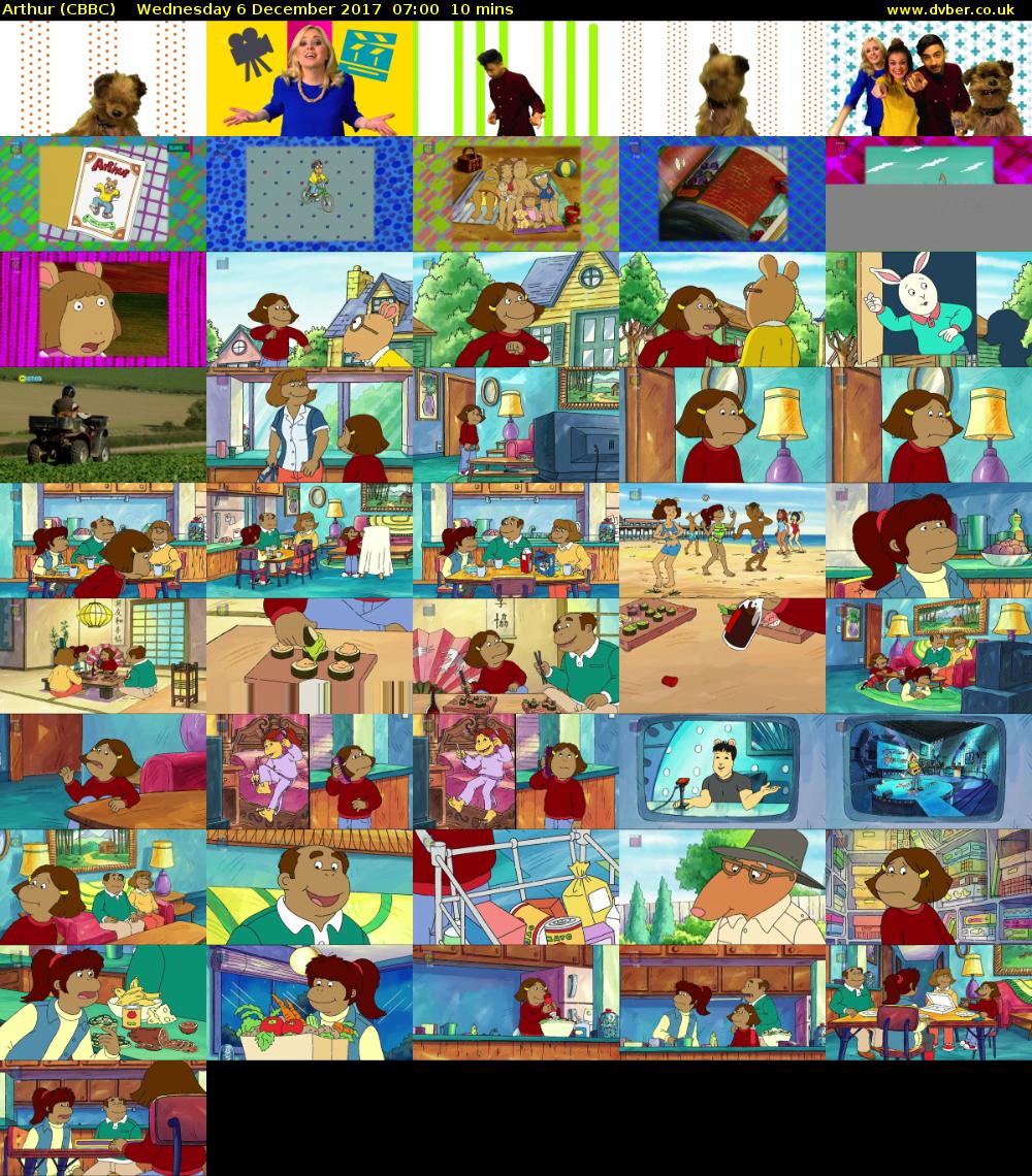 Arthur (CBBC) Wednesday 6 December 2017 07:00 - 07:10