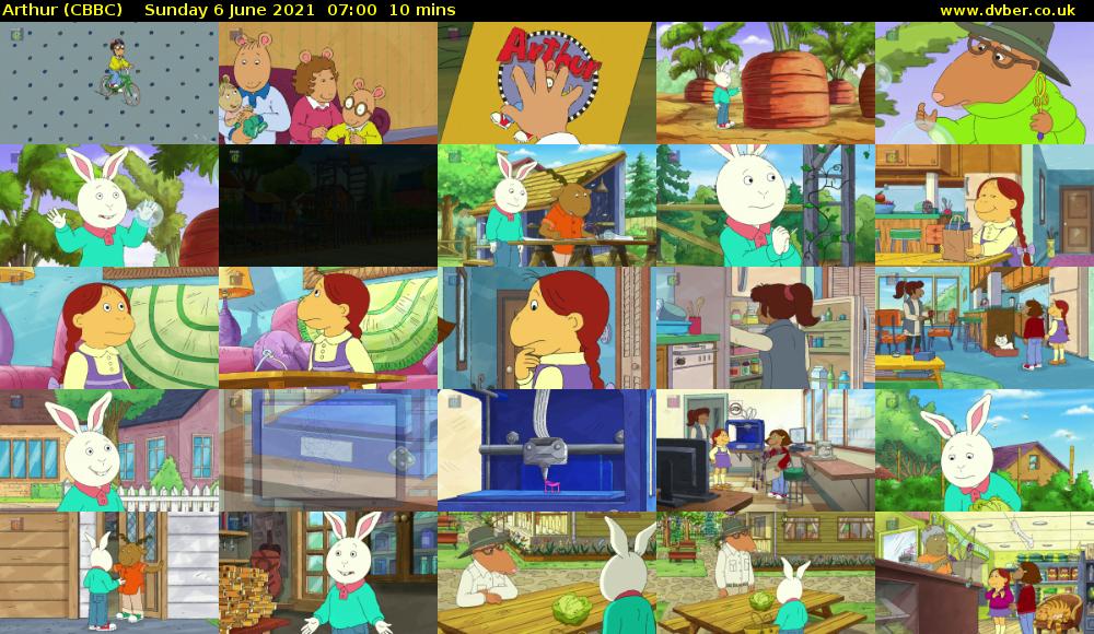 Arthur (CBBC) Sunday 6 June 2021 07:00 - 07:10