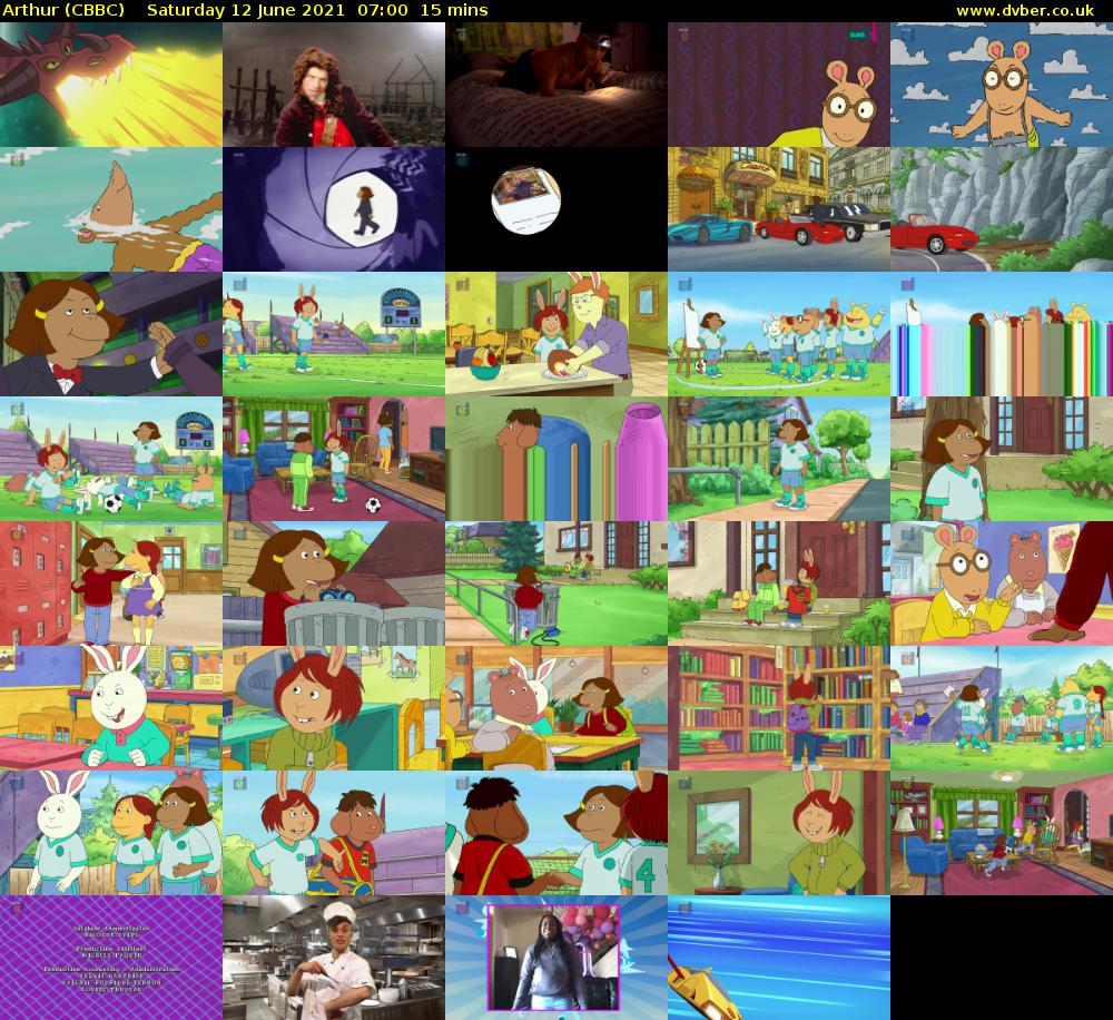 Arthur (CBBC) Saturday 12 June 2021 07:00 - 07:15