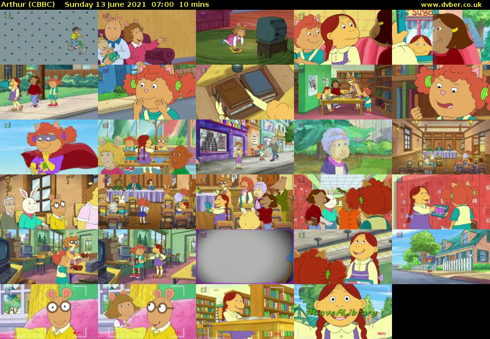Arthur (CBBC) Sunday 13 June 2021 07:00 - 07:10