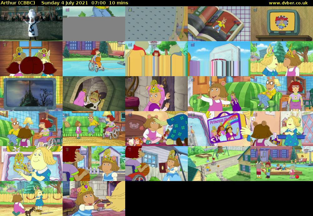 Arthur (CBBC) Sunday 4 July 2021 07:00 - 07:10