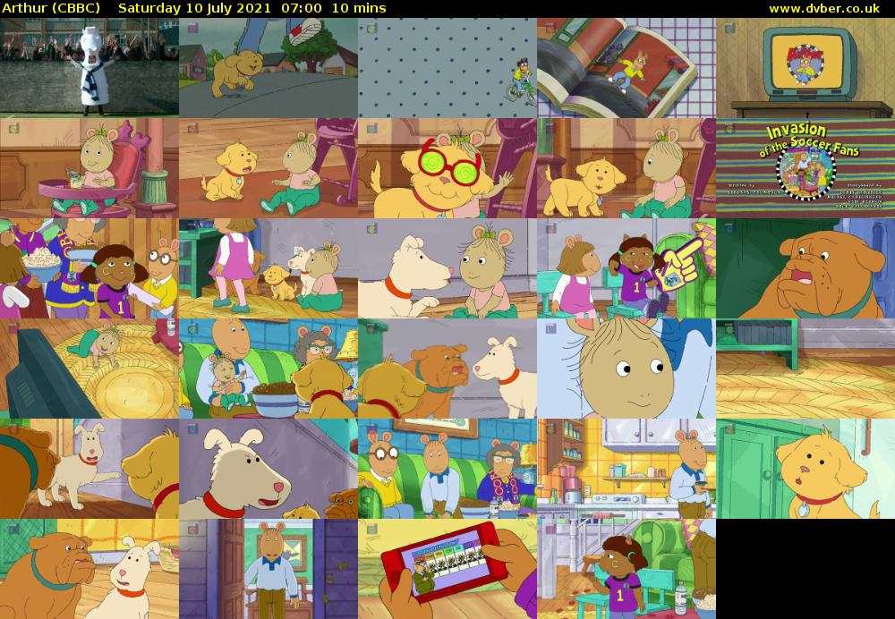 Arthur (CBBC) Saturday 10 July 2021 07:00 - 07:10