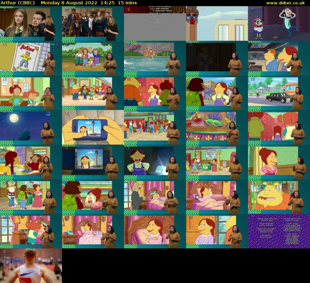 Arthur (CBBC) Monday 8 August 2022 14:25 - 14:40