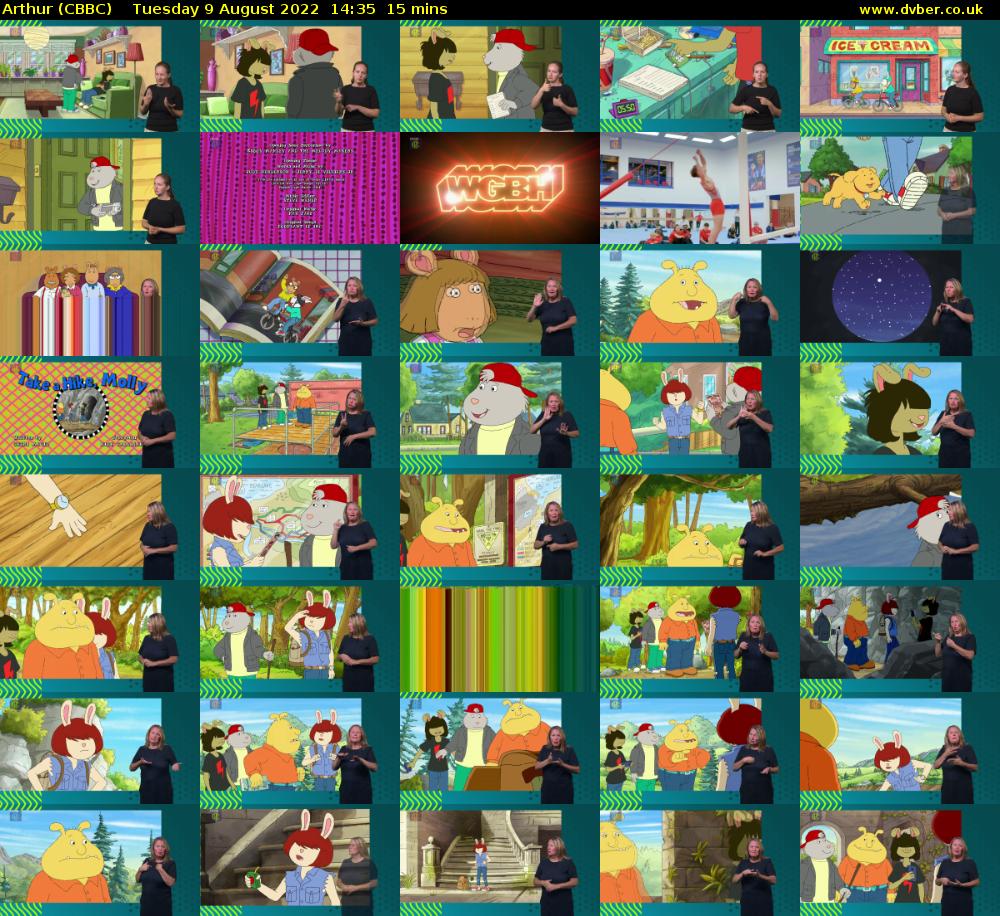 Arthur (CBBC) Tuesday 9 August 2022 14:35 - 14:50