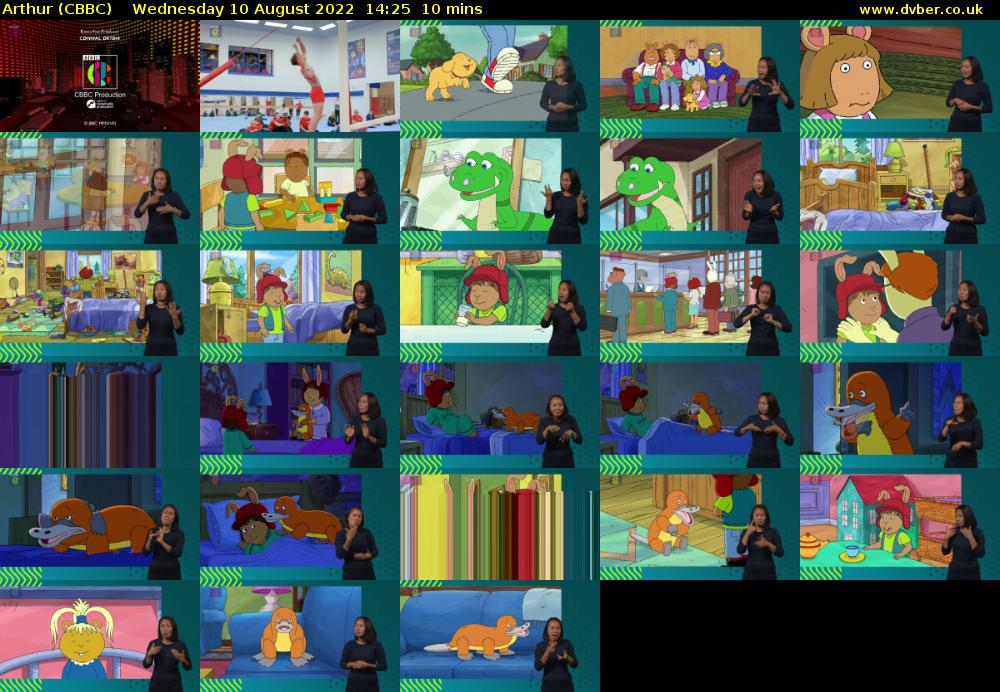 Arthur (CBBC) Wednesday 10 August 2022 14:25 - 14:35