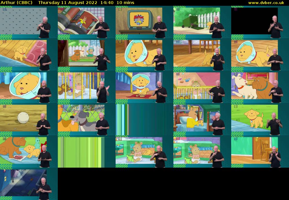 Arthur (CBBC) Thursday 11 August 2022 14:40 - 14:50