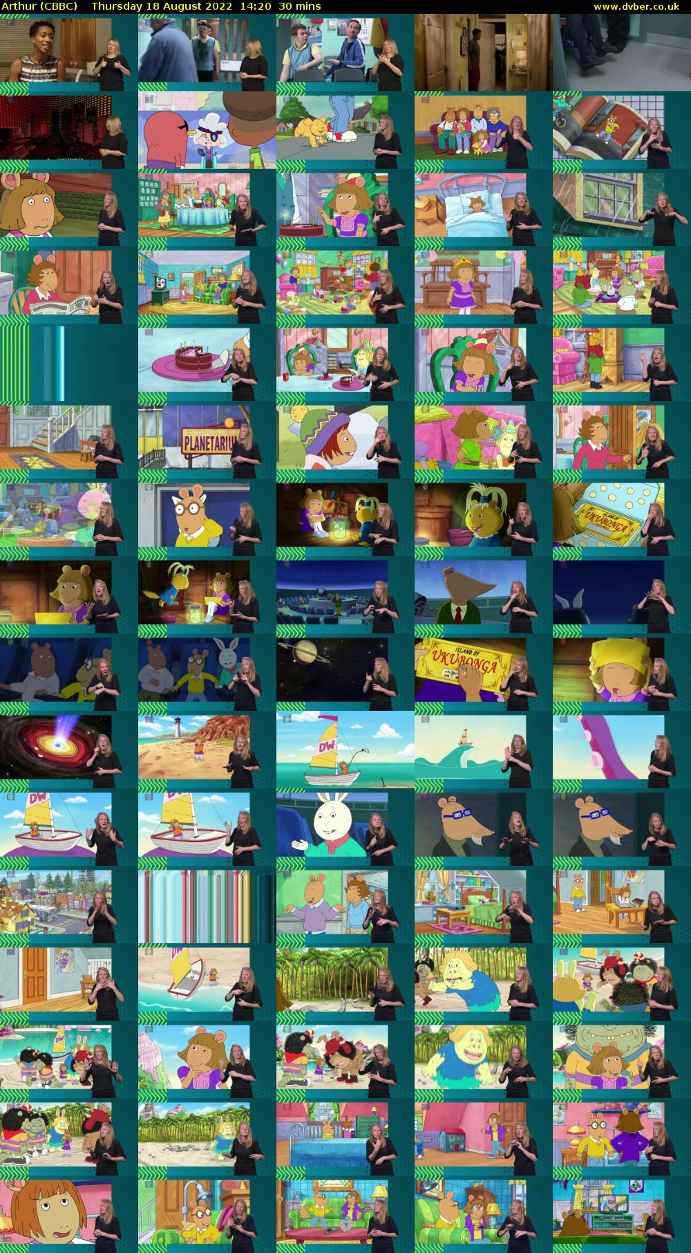 Arthur (CBBC) Thursday 18 August 2022 14:20 - 14:50