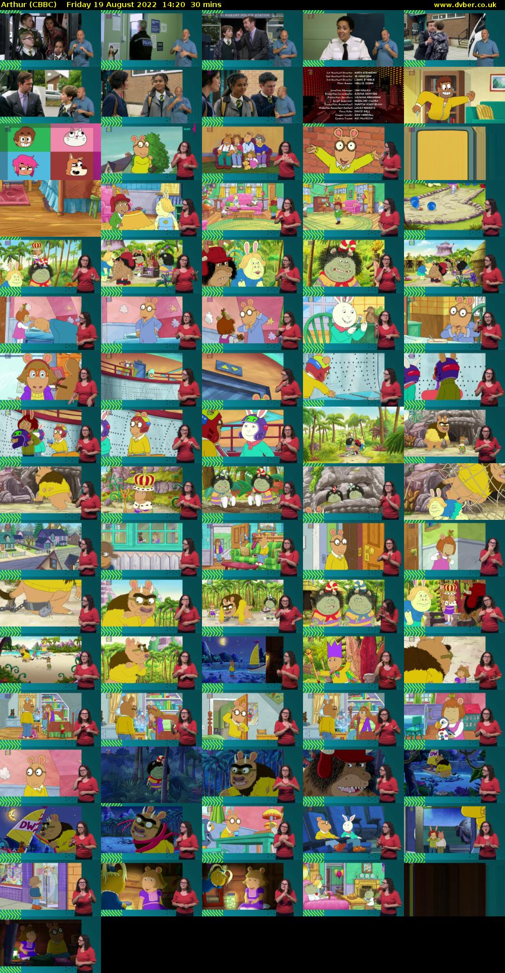 Arthur (CBBC) Friday 19 August 2022 14:20 - 14:50