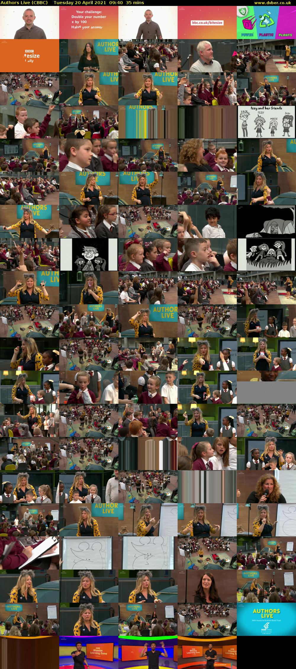 Authors Live (CBBC) Tuesday 20 April 2021 09:40 - 10:15