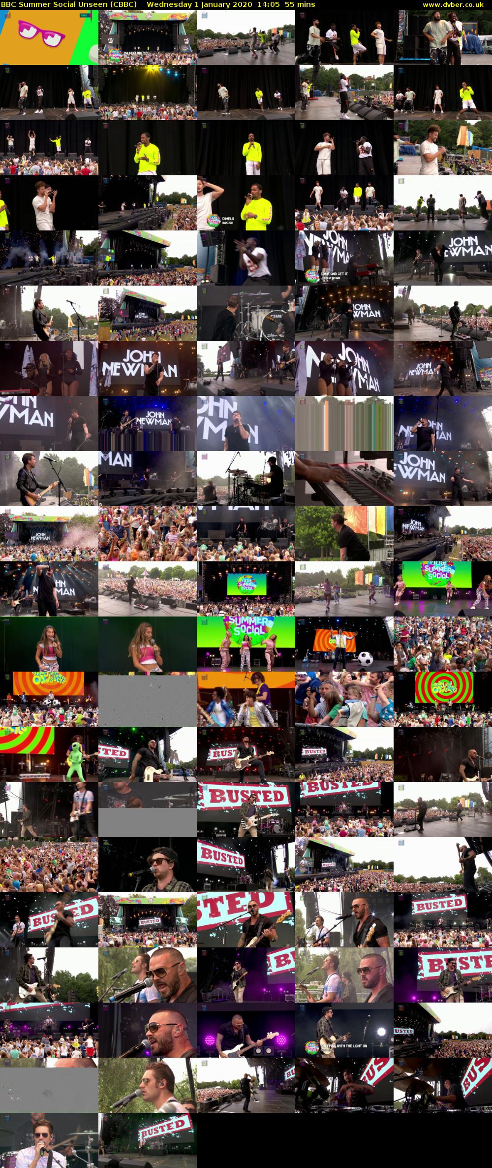 BBC Summer Social Unseen (CBBC) Wednesday 1 January 2020 14:05 - 15:00