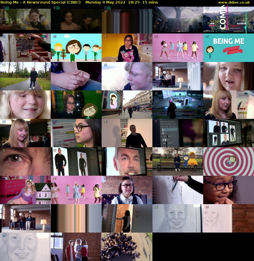 Being Me - A Newsround Special (CBBC) Monday 9 May 2022 18:25 - 18:40