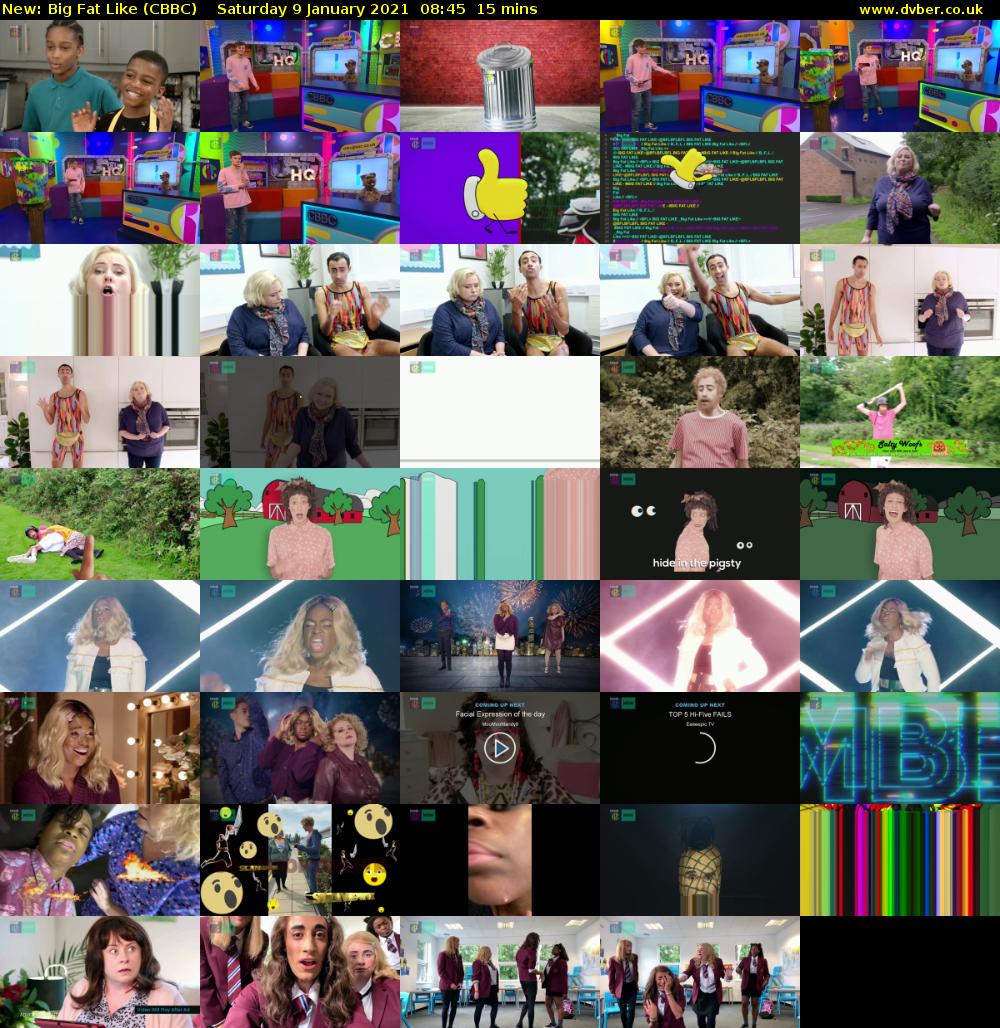 Big Fat Like (CBBC) Saturday 9 January 2021 08:45 - 09:00
