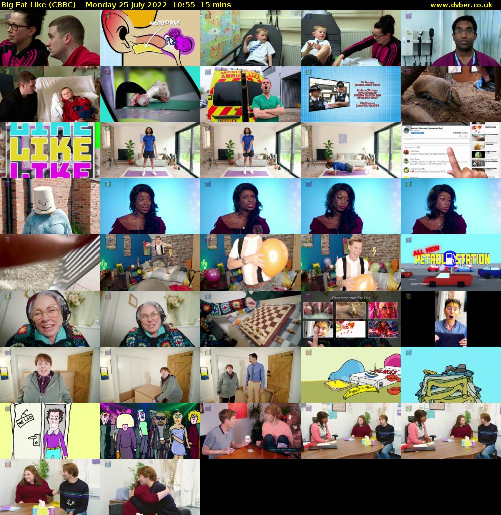 Big Fat Like (CBBC) Monday 25 July 2022 10:55 - 11:10