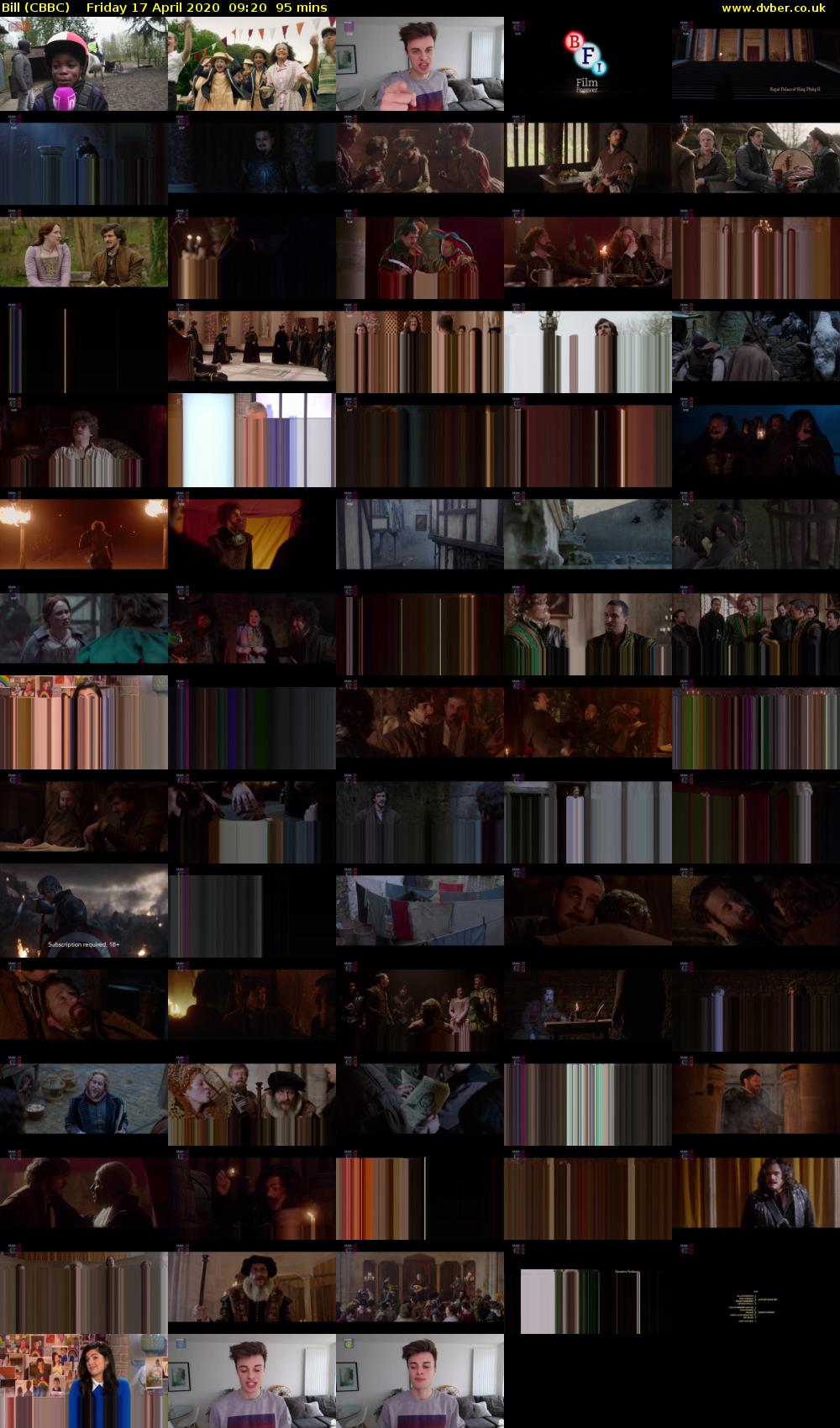 Bill (CBBC) Friday 17 April 2020 09:20 - 10:55
