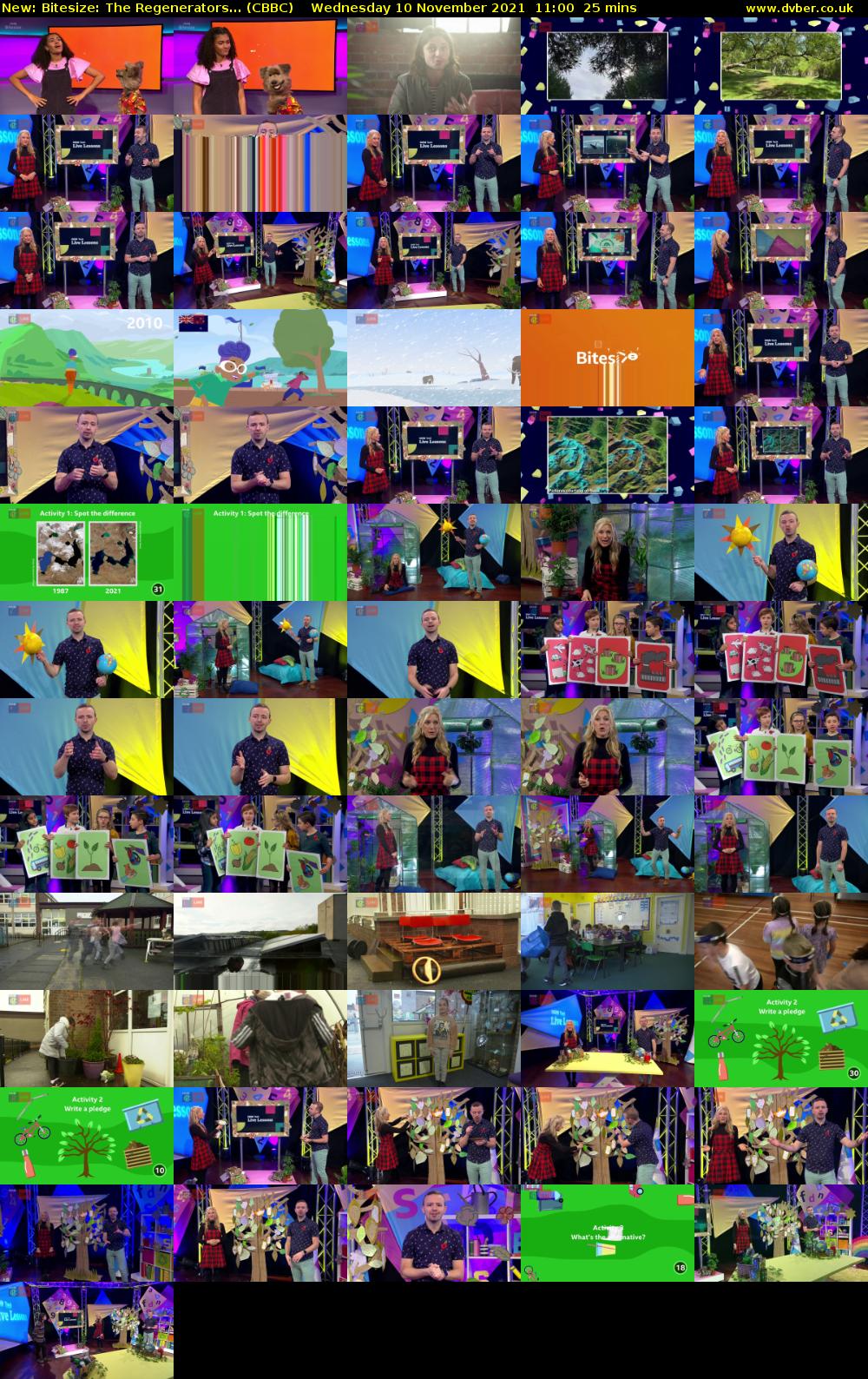 Bitesize: The Regenerators... (CBBC) Wednesday 10 November 2021 11:00 - 11:25