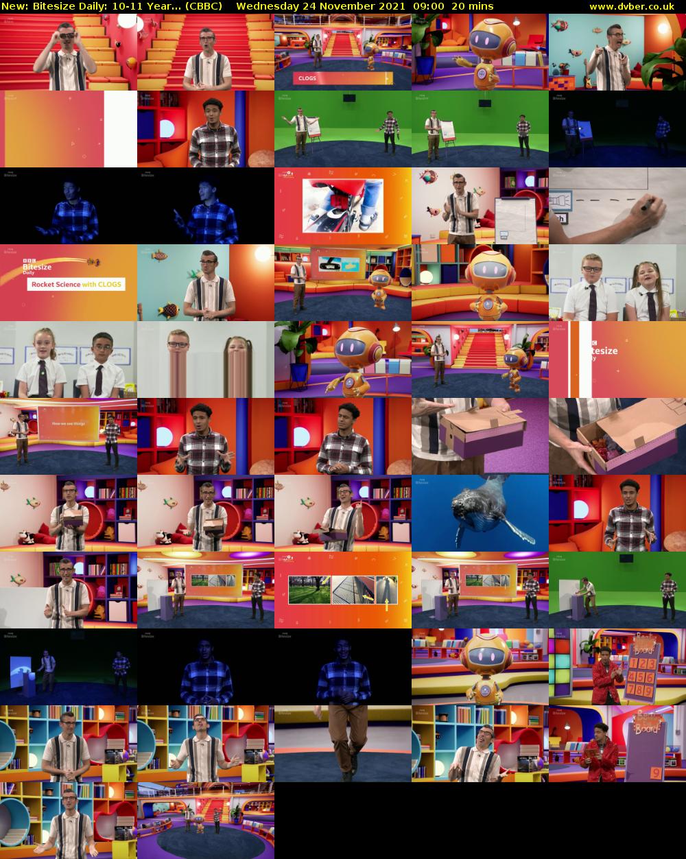 Bitesize Daily: 10-11 Year... (CBBC) Wednesday 24 November 2021 09:00 - 09:20