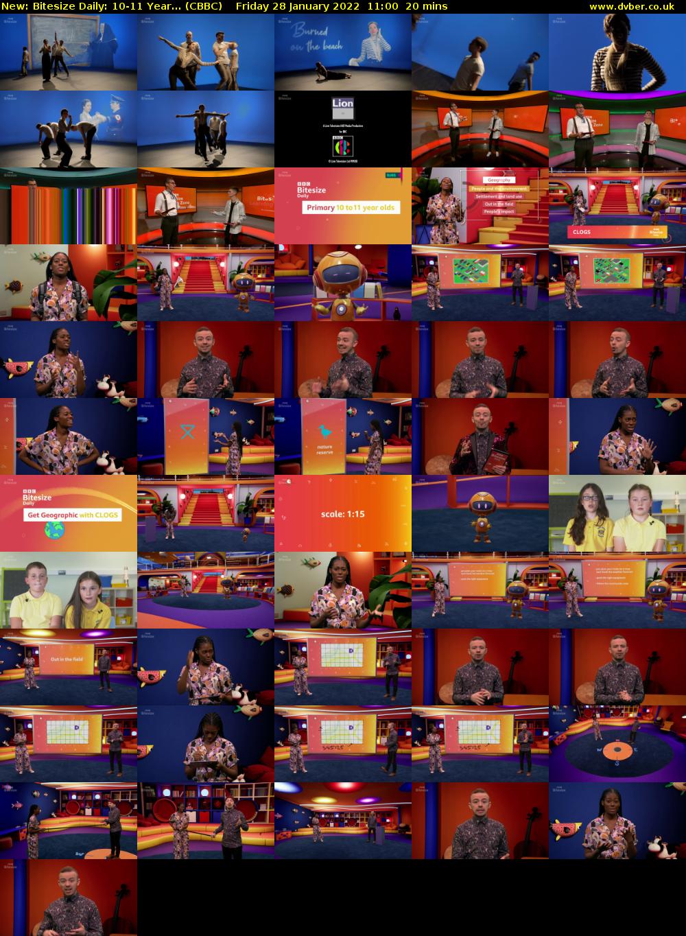 Bitesize Daily: 10-11 Year... (CBBC) Friday 28 January 2022 11:00 - 11:20
