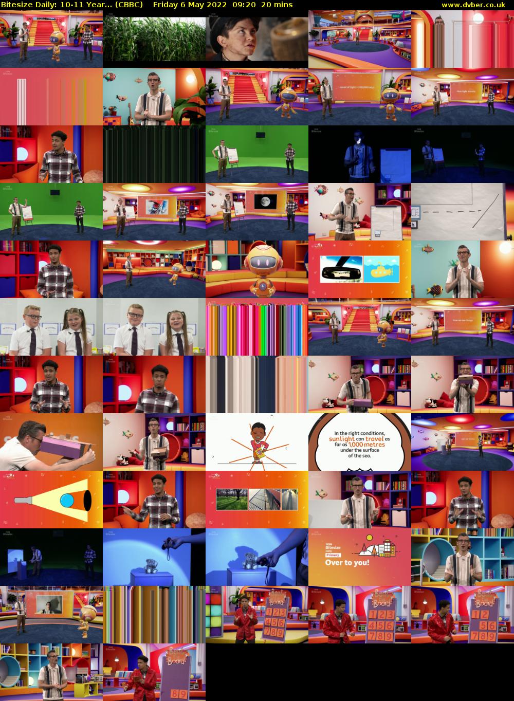 Bitesize Daily: 10-11 Year... (CBBC) Friday 6 May 2022 09:20 - 09:40