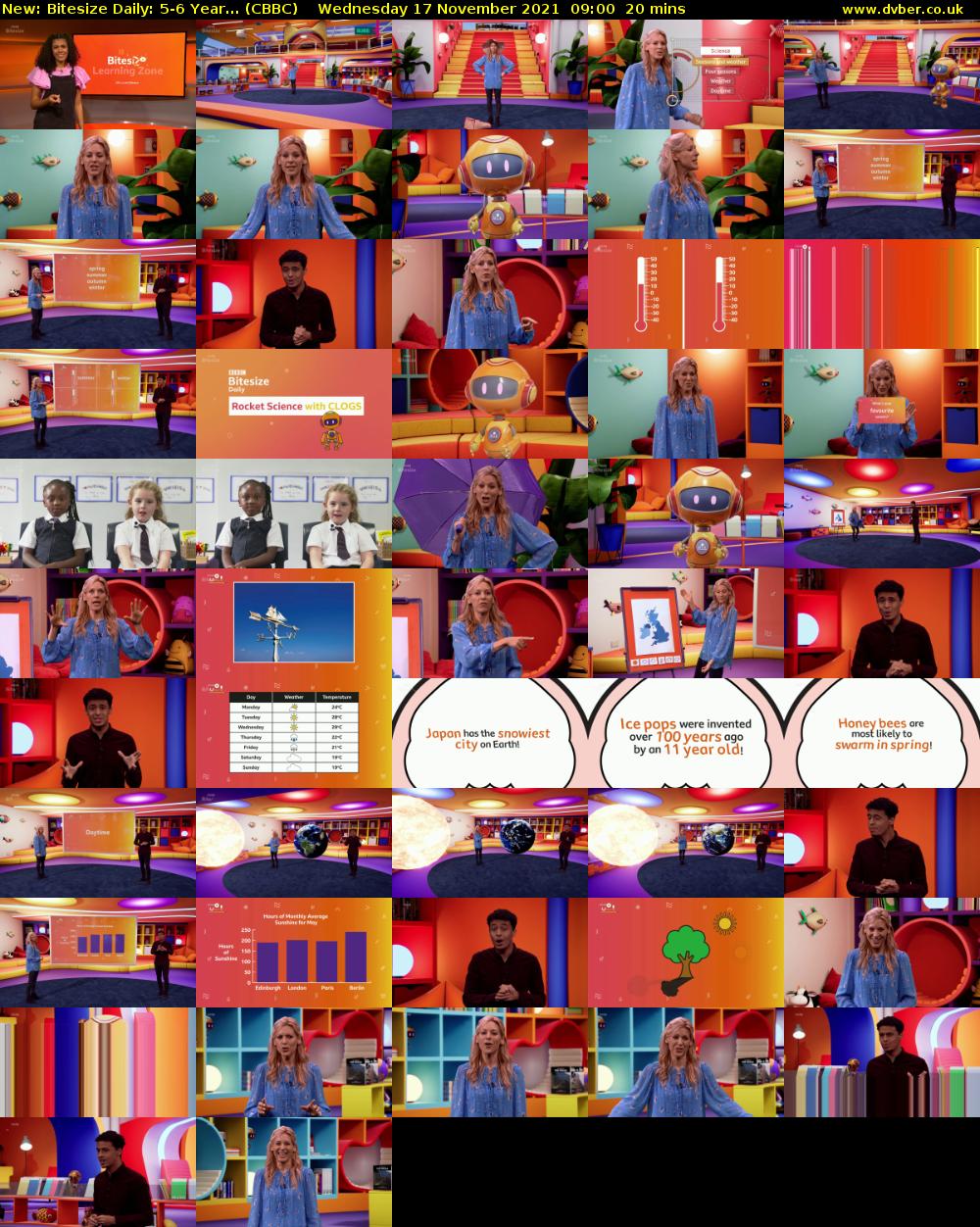 Bitesize Daily: 5-6 Year... (CBBC) Wednesday 17 November 2021 09:00 - 09:20