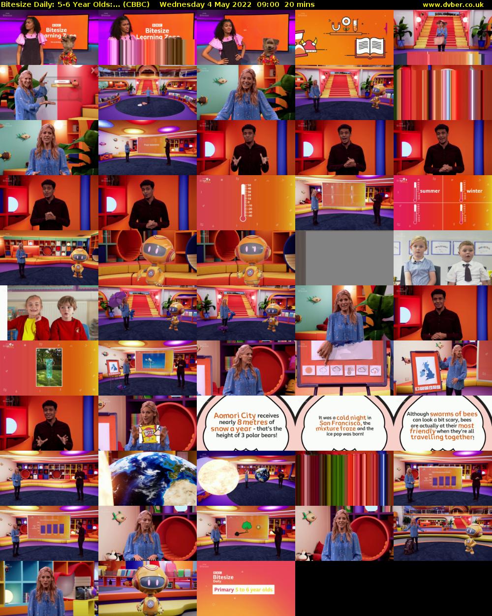 Bitesize Daily: 5-6 Year Olds:... (CBBC) Wednesday 4 May 2022 09:00 - 09:20