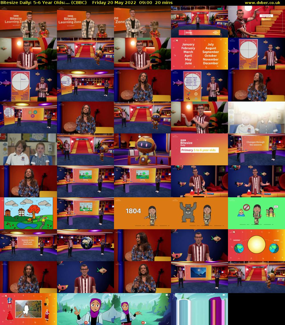 Bitesize Daily: 5-6 Year Olds:... (CBBC) Friday 20 May 2022 09:00 - 09:20