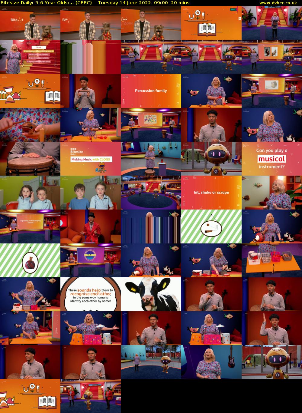 Bitesize Daily: 5-6 Year Olds:... (CBBC) Tuesday 14 June 2022 09:00 - 09:20